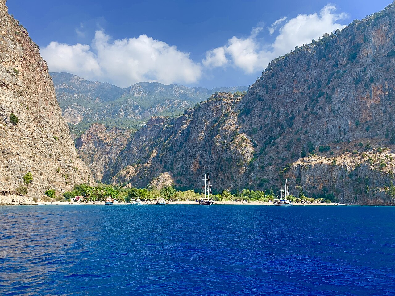 Butterfly Valley near Fethiye seen from above
