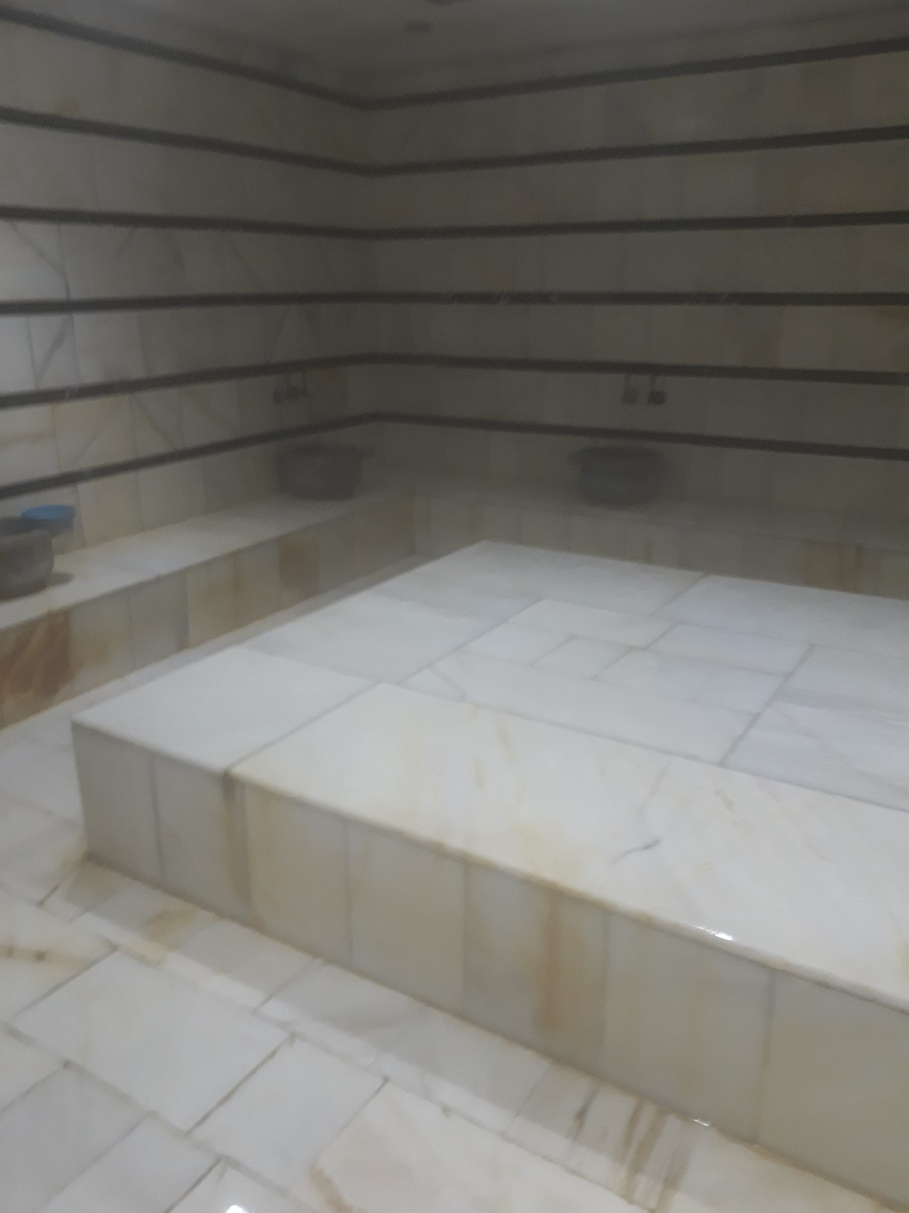 Traditional Turkish hammam interior in Istanbul