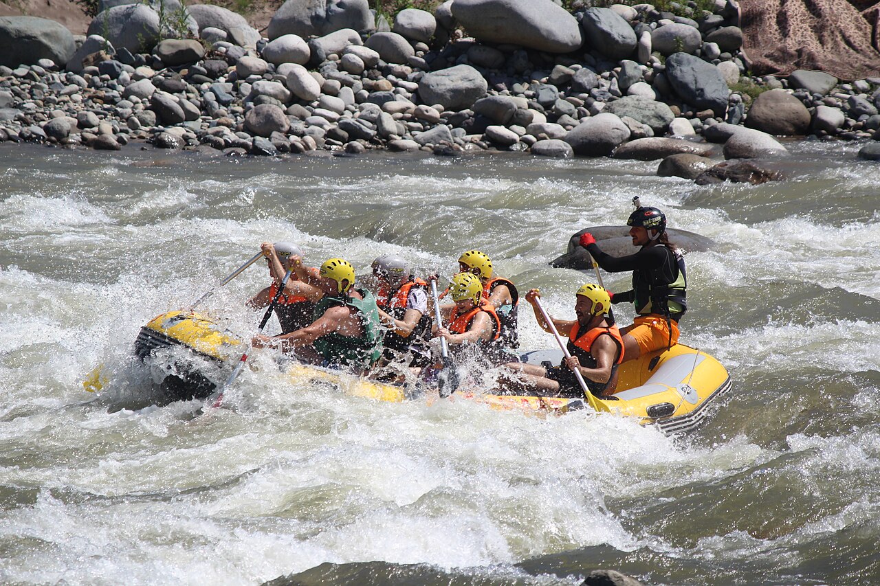 White water rafting on a Turkish river
